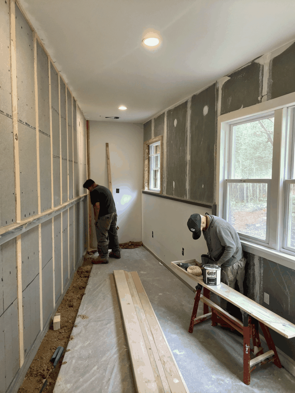 Level 5 drywall finish in a high-end residential living room