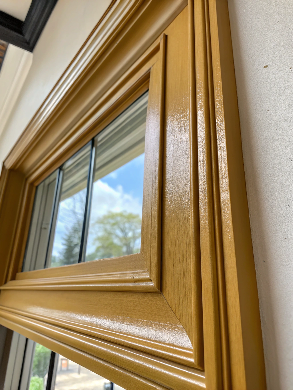 Precision trim painting in a residential space